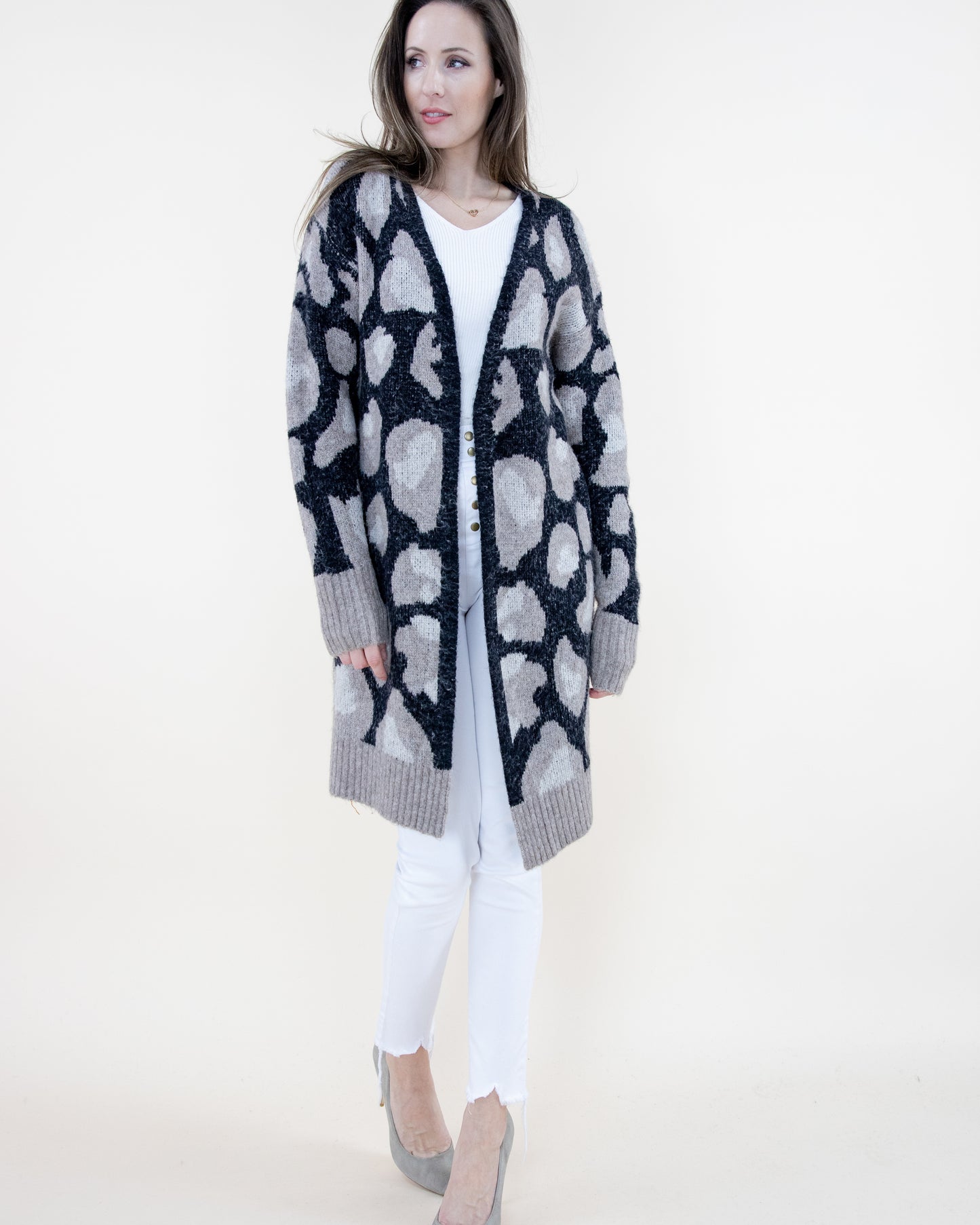 Faded Vintage Leopard Cardigan - (S/M, L/XL)
