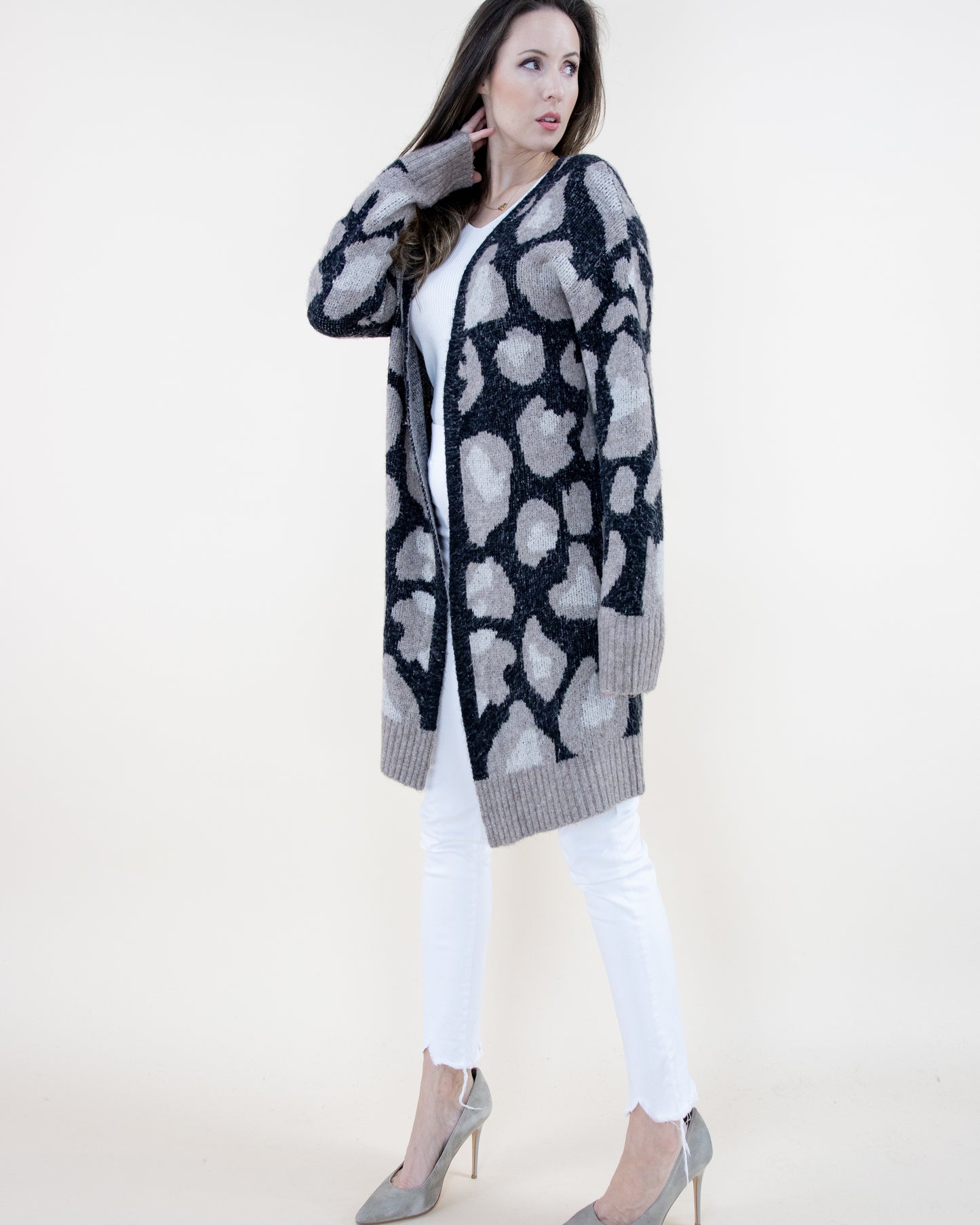 Faded Vintage Leopard Cardigan - (S/M, L/XL)