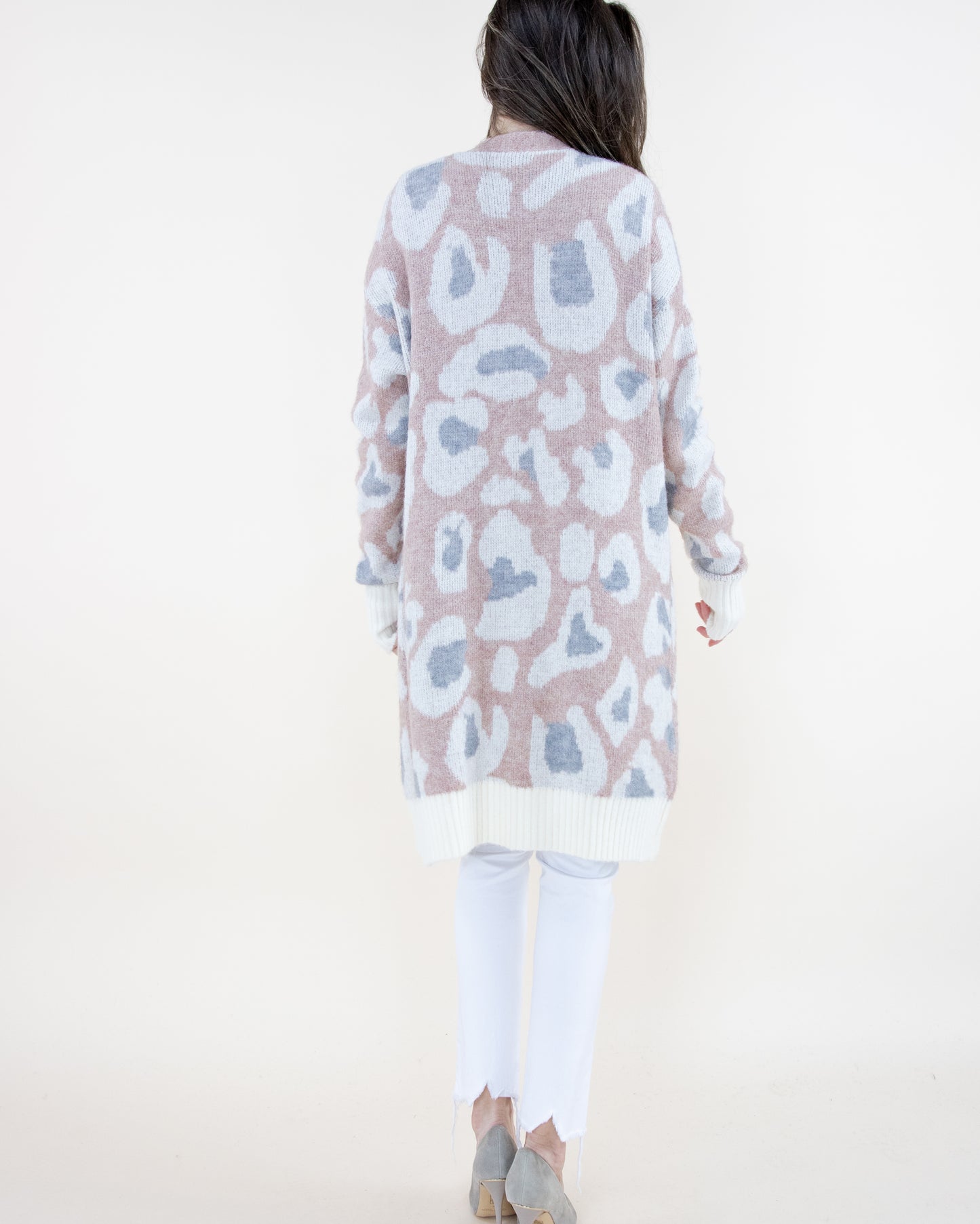 Faded Vintage Leopard Cardigan - (S/M, L/XL)