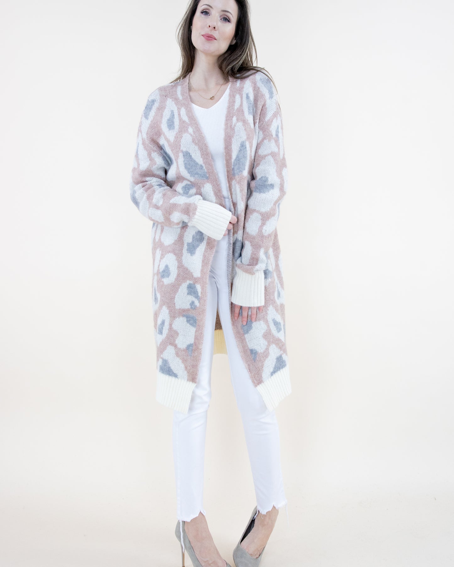 Faded Vintage Leopard Cardigan - (S/M, L/XL)