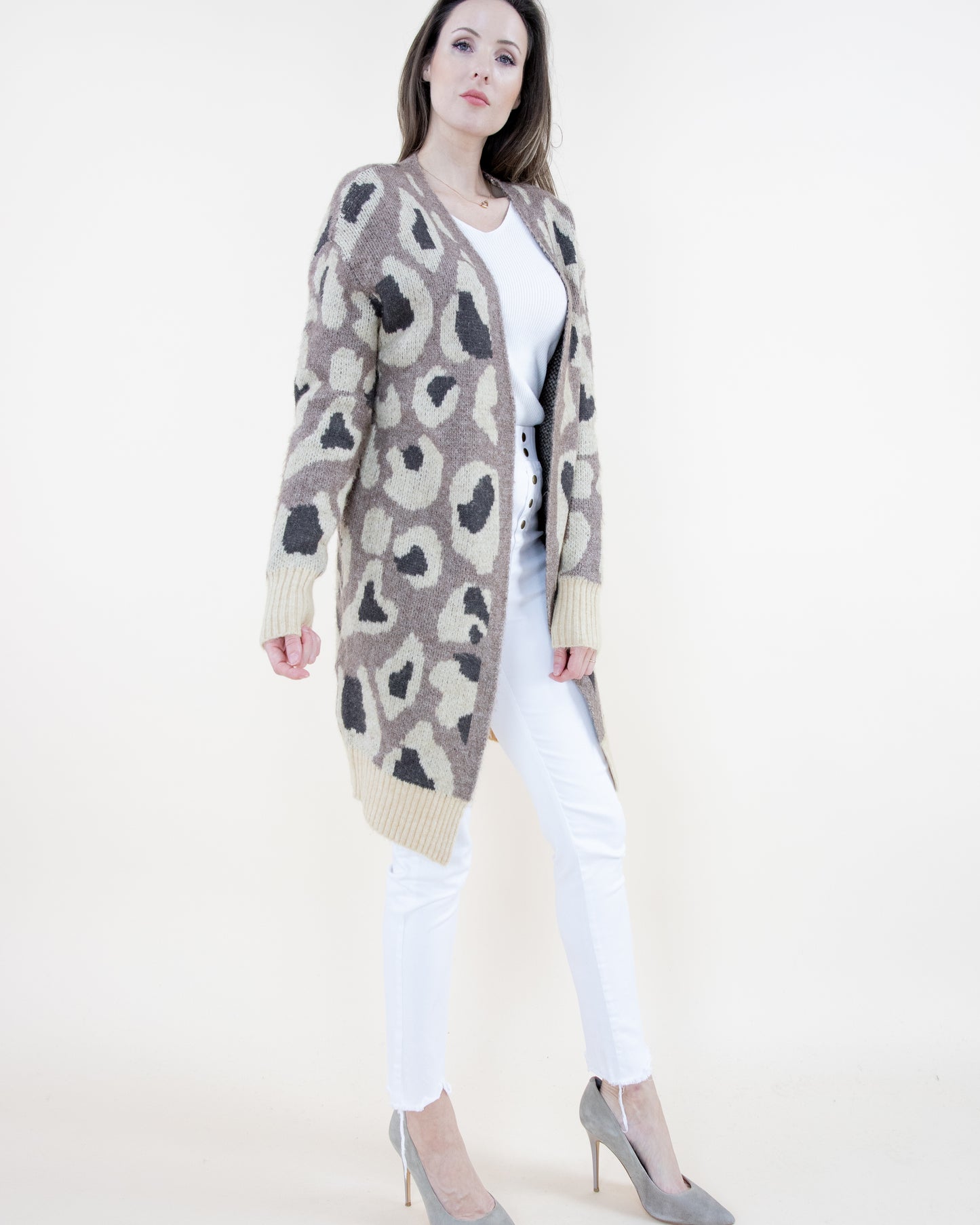 Faded Vintage Leopard Cardigan - (S/M, L/XL)
