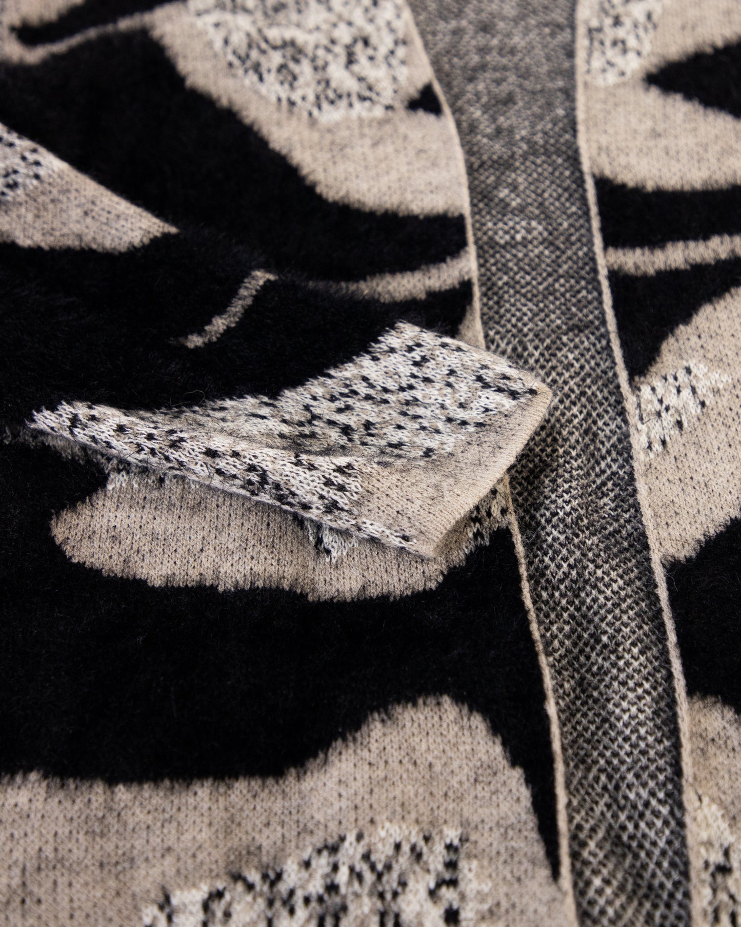 Partial Eyelash Camo Cardigan
