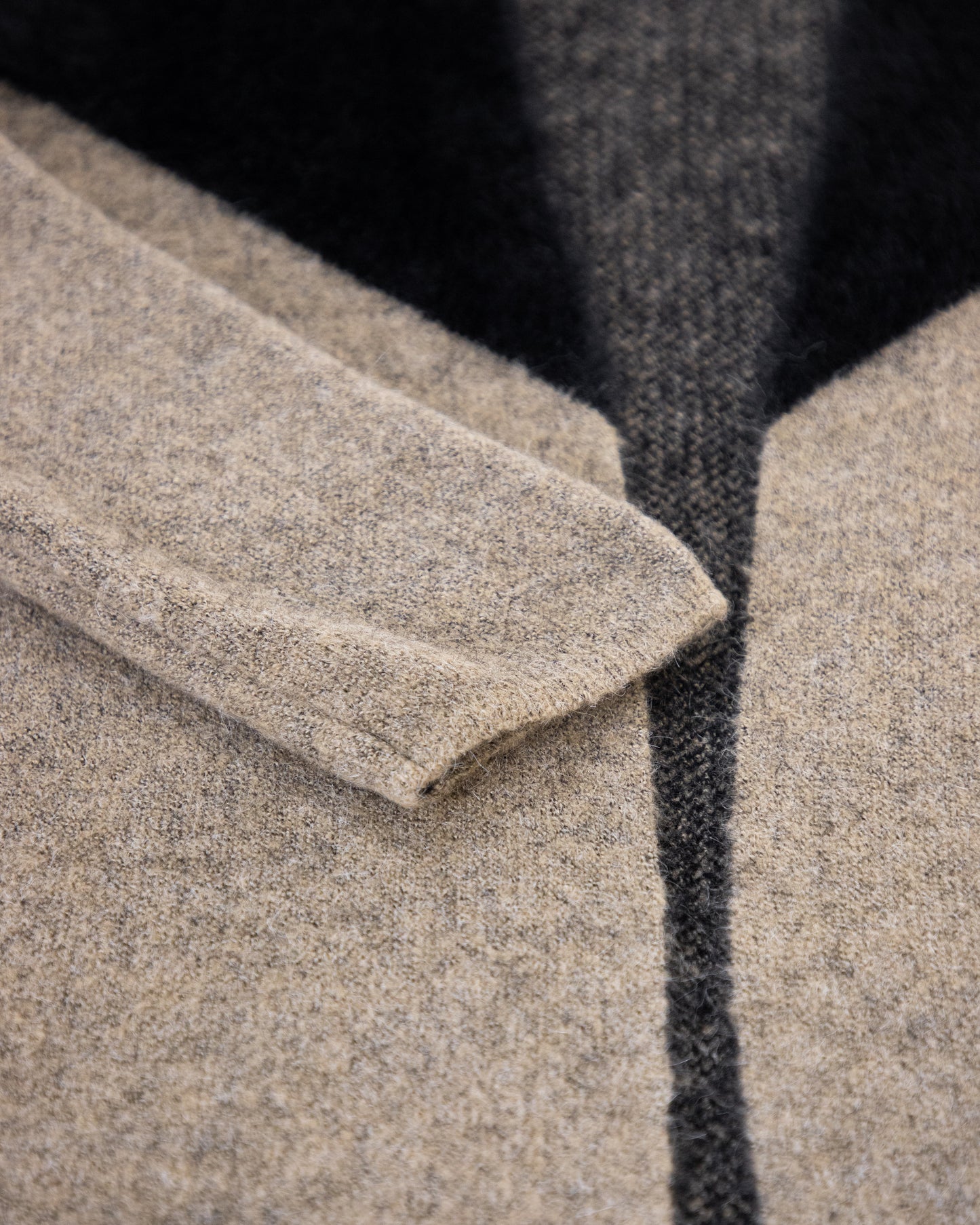 Partial Eyelash Chevron Cardigan