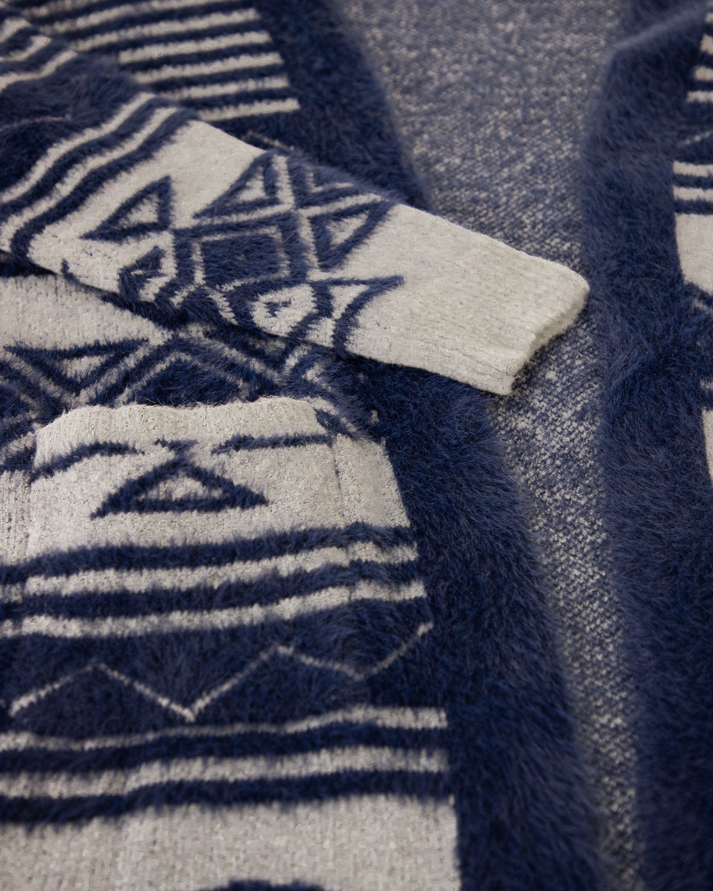 Snake Eye Ethnic Cardigan with Stripe Details