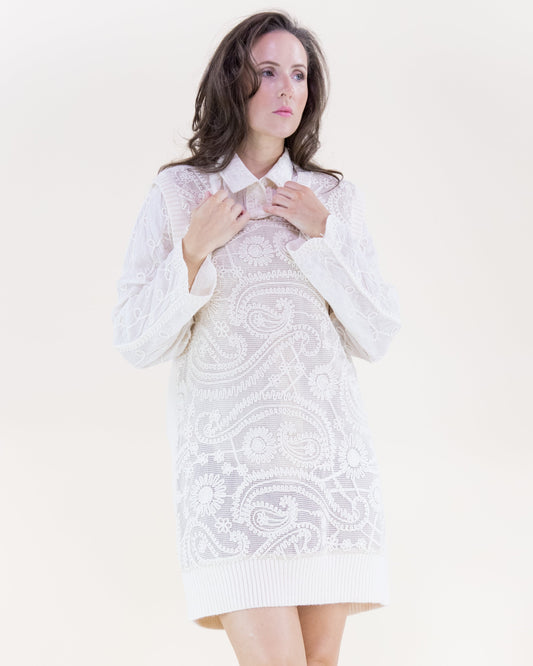 Floral Vines Sweater Vest