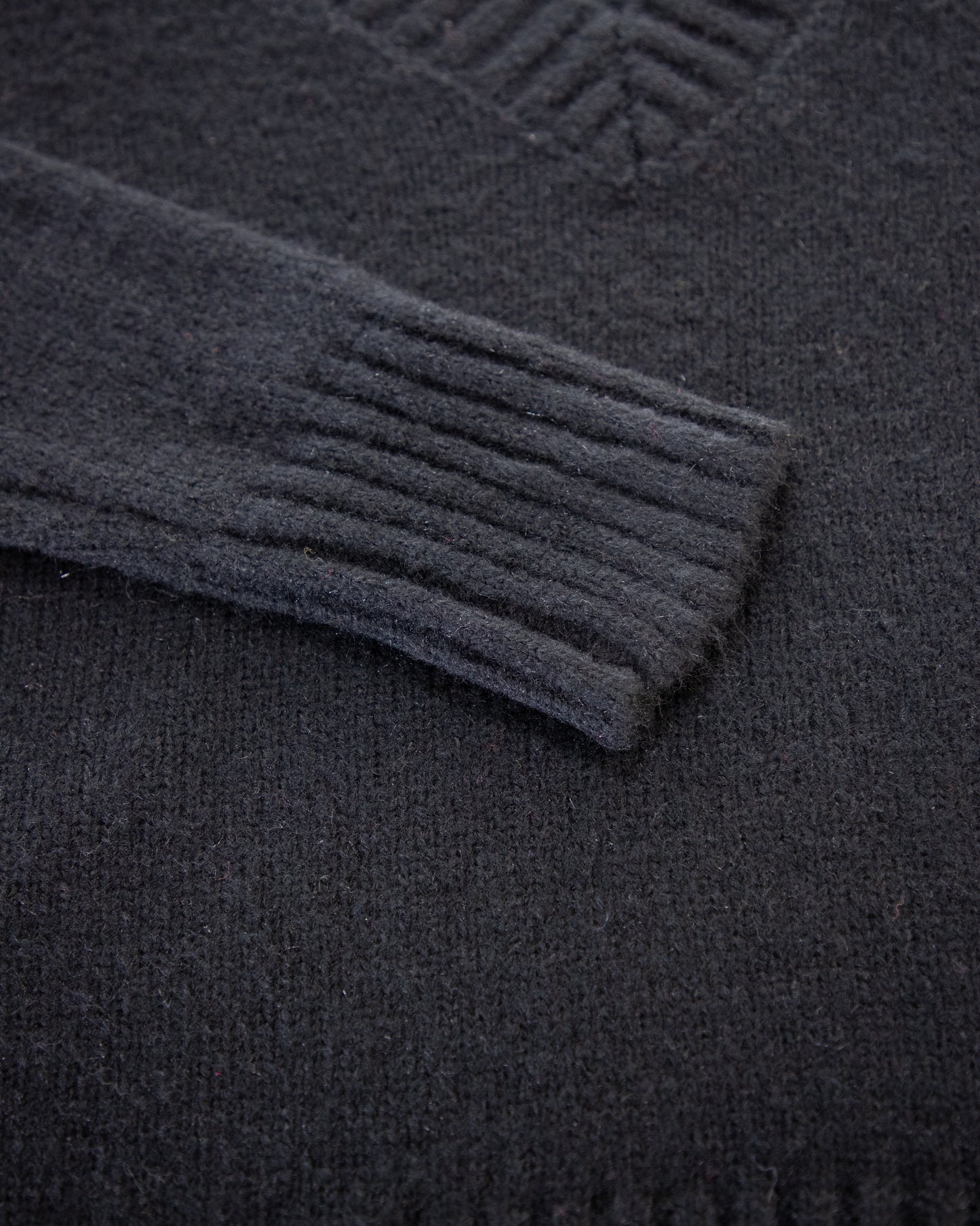 V-Neck Sweater w/ Ribbed Hems