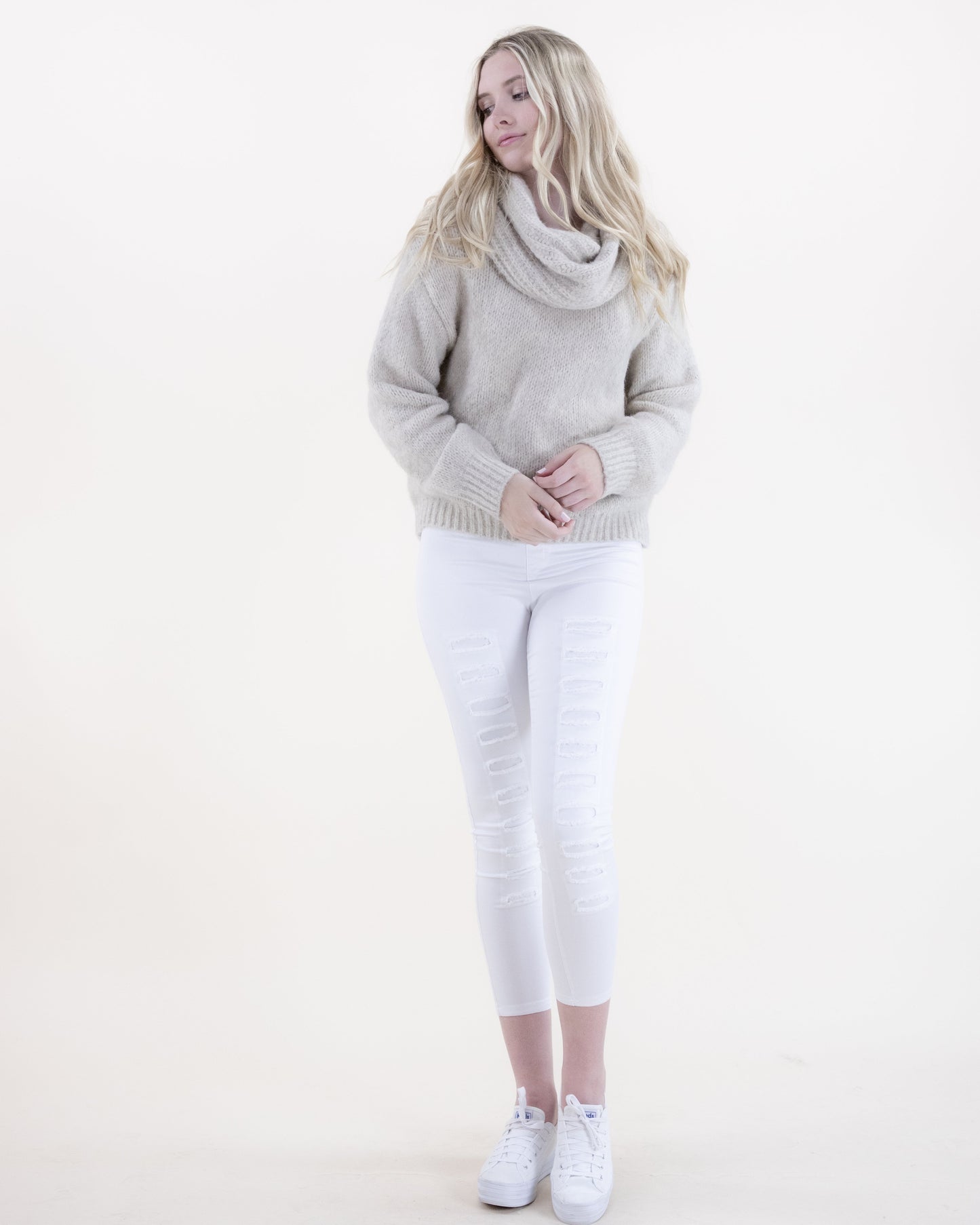 Soft Cowl Neck Sweater