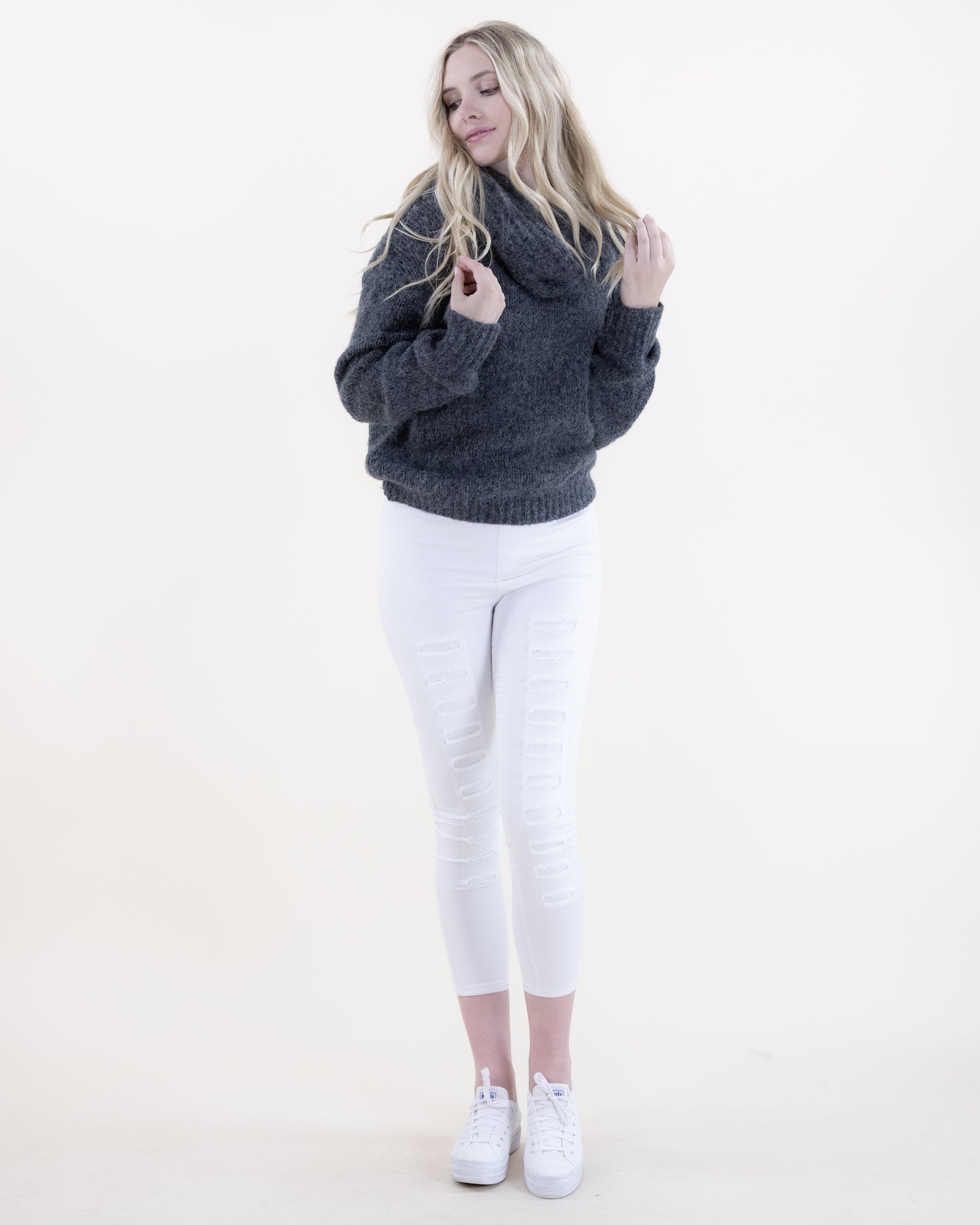 Soft Cowl Neck Sweater