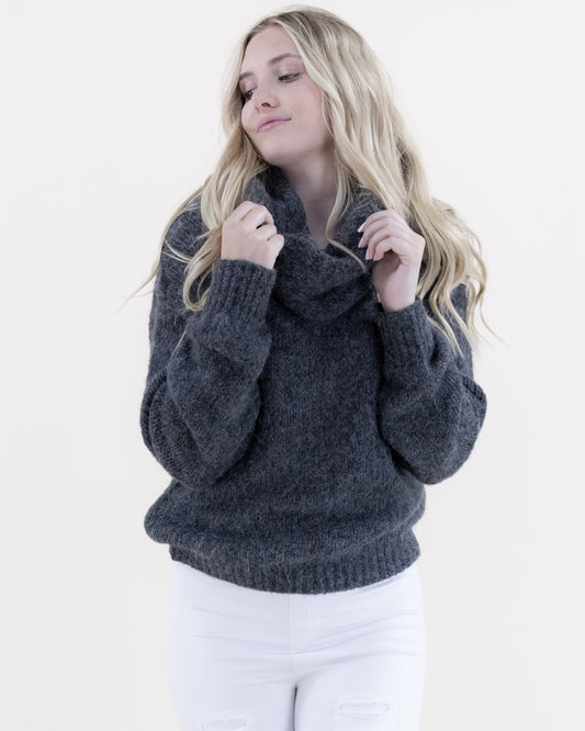 Soft Cowl Neck Sweater