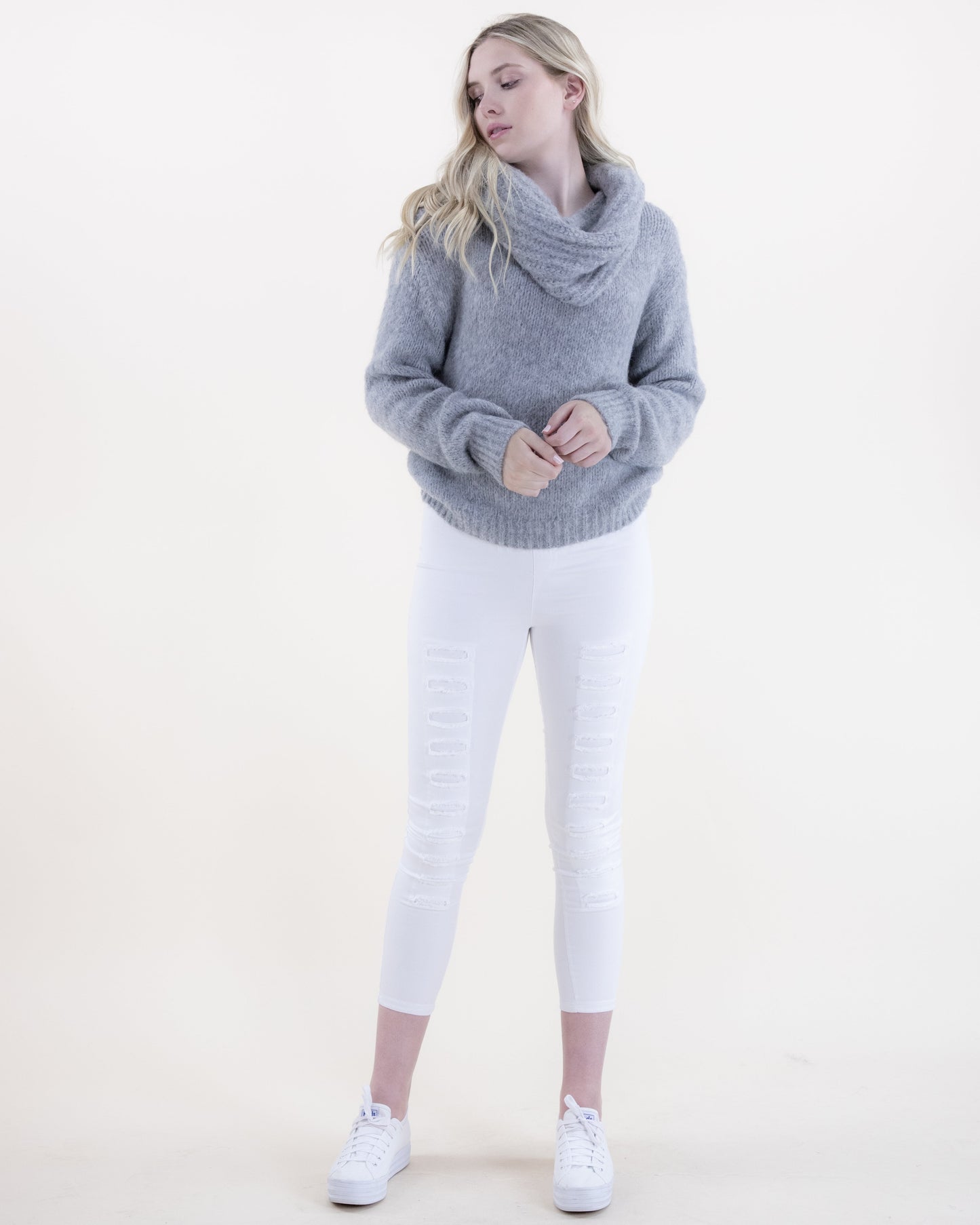 Soft Cowl Neck Sweater