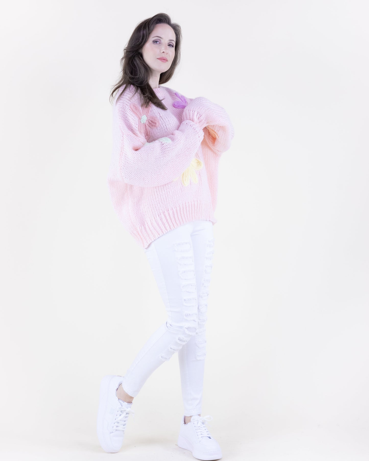 Oversized Flower Power Sweater
