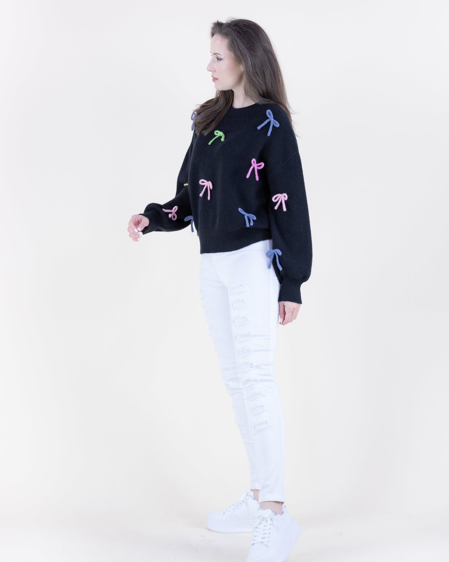 Colorful Bowties Crew Neck Sweater
