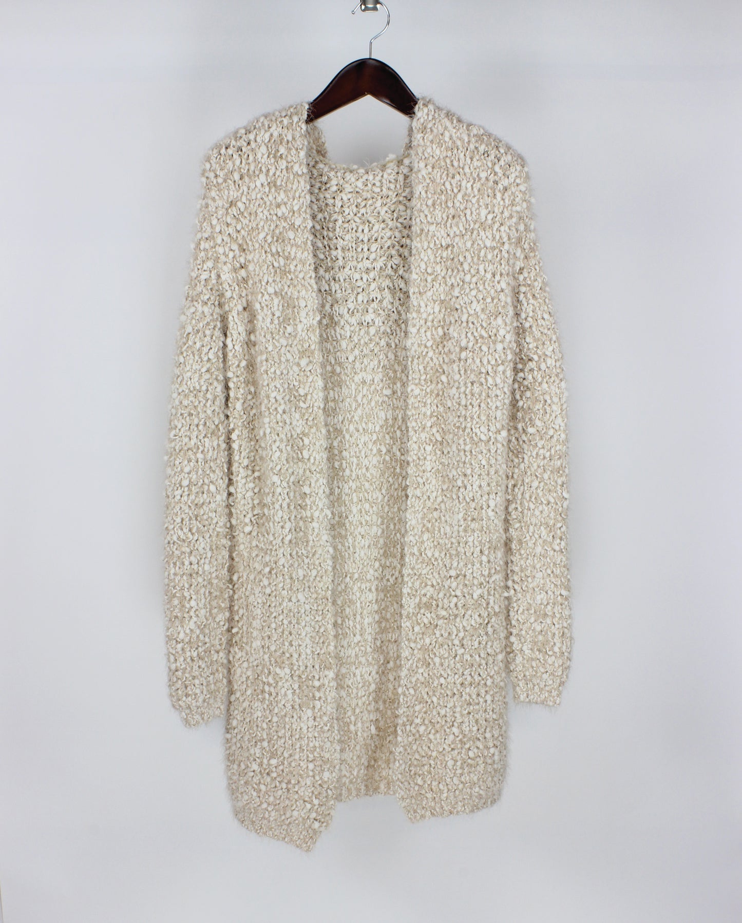 Long Sleeve 2 Tone Cardigan w/ Hood