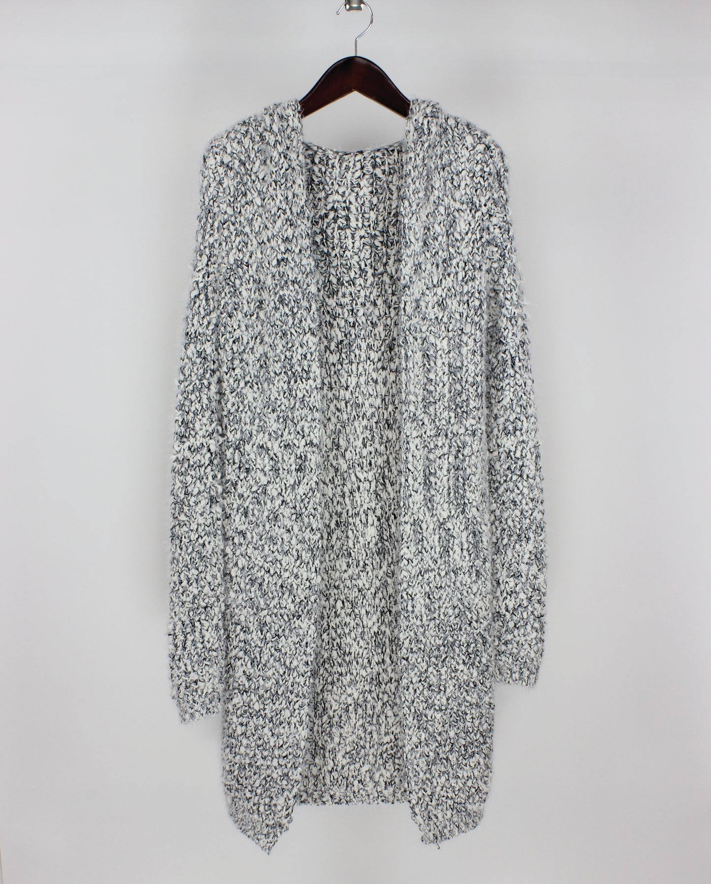 Long Sleeve 2 Tone Cardigan w/ Hood