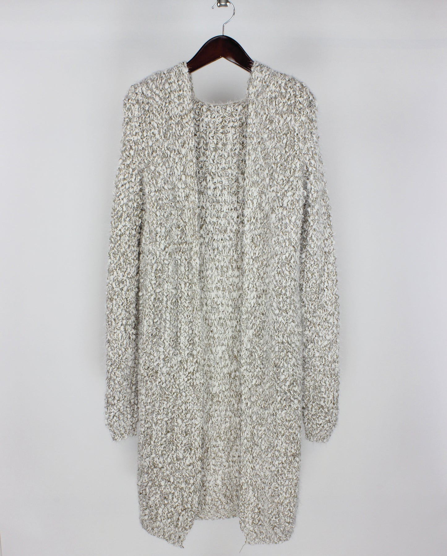 Long Sleeve 2 Tone Cardigan w/ Hood