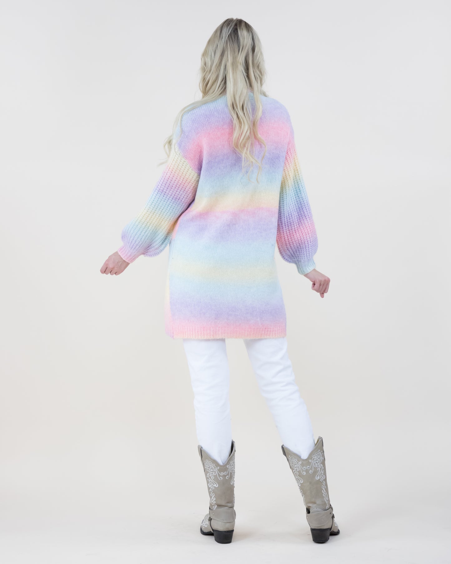 Ombre Bell Sleeve Cardigan - (S/M, L/XL)