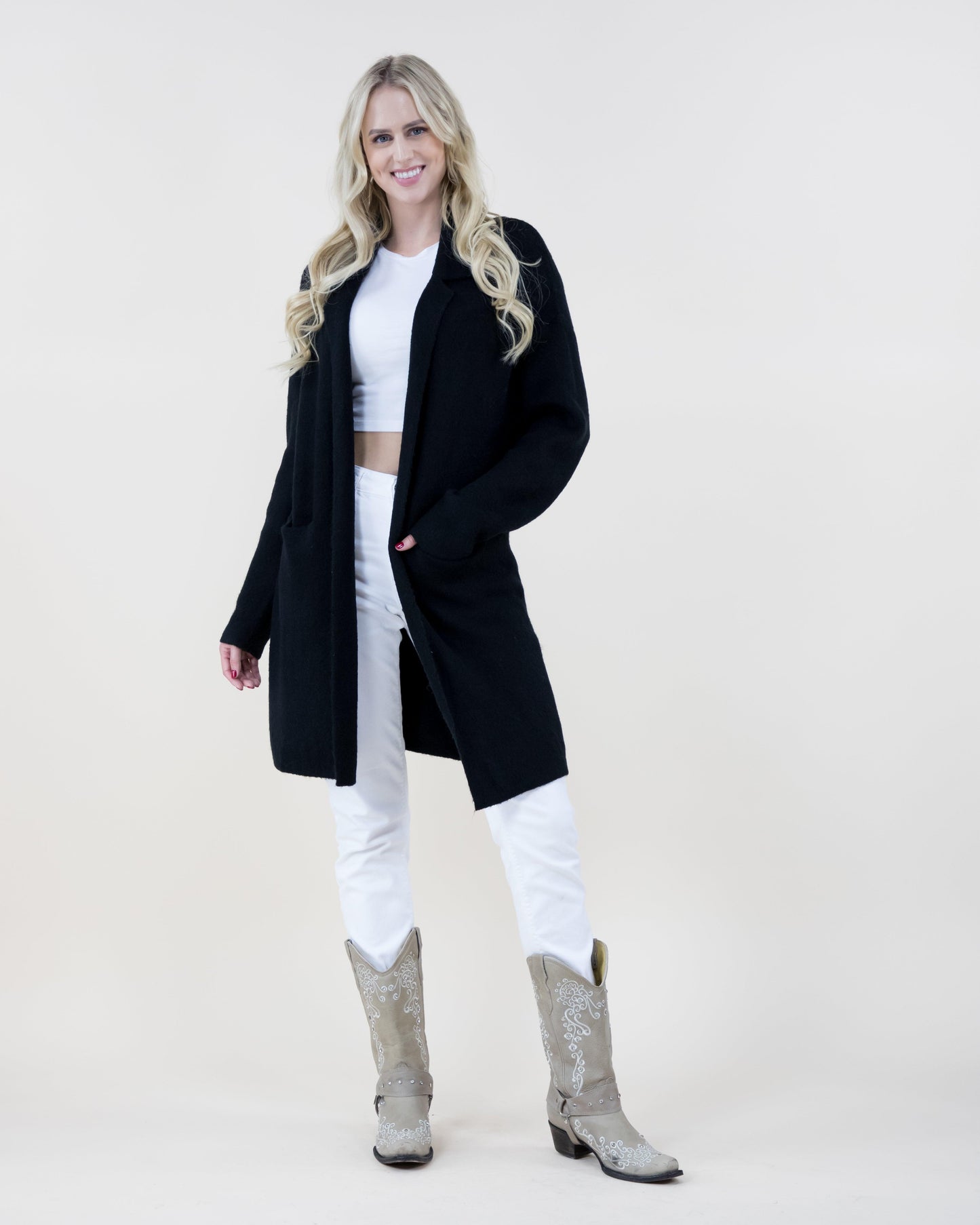 Heather Coatigan w/ Front Pockets