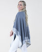 Two Tone Border Tight Knit Kimono