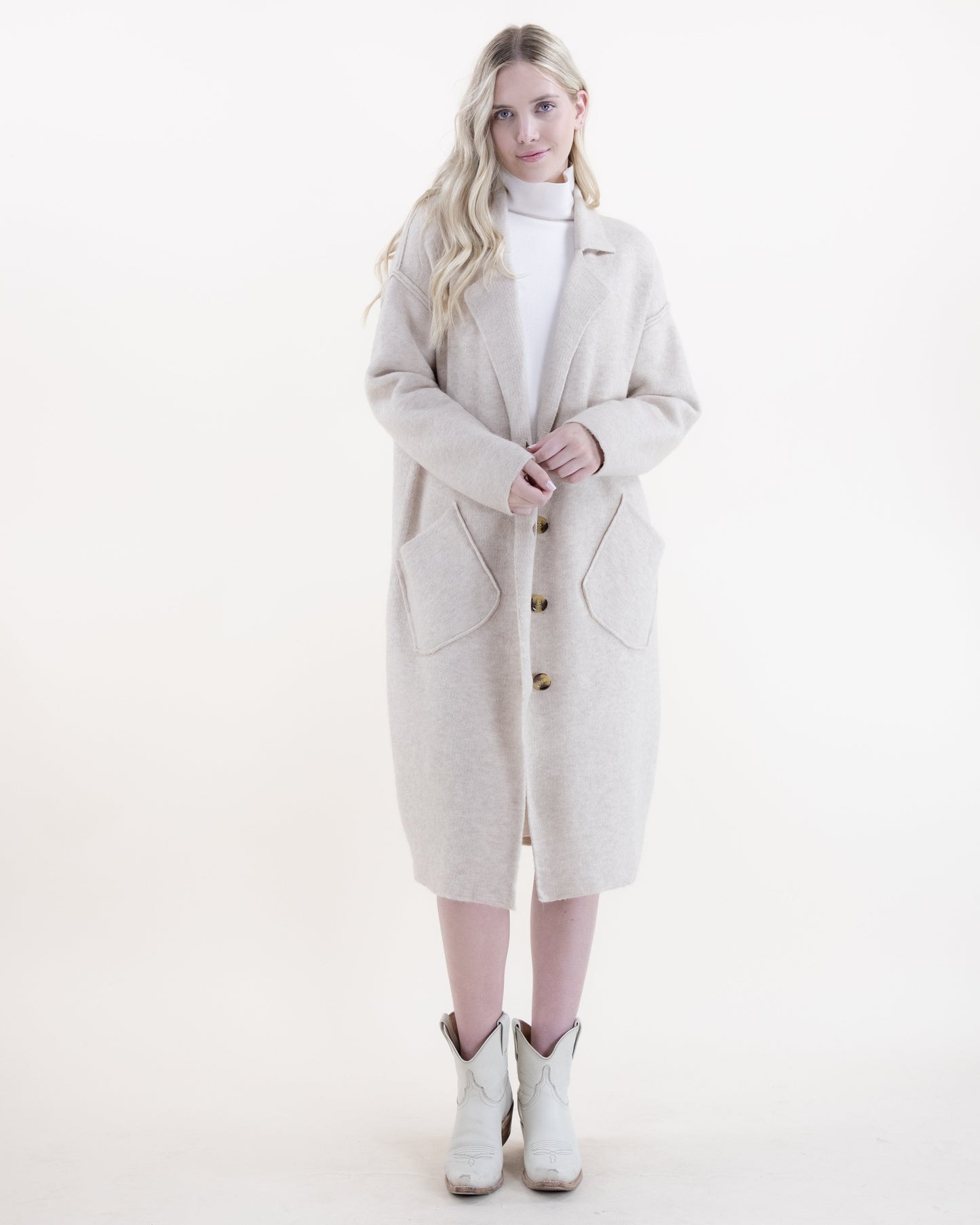 Classic Coatigan w/ Slanted Front Pockets