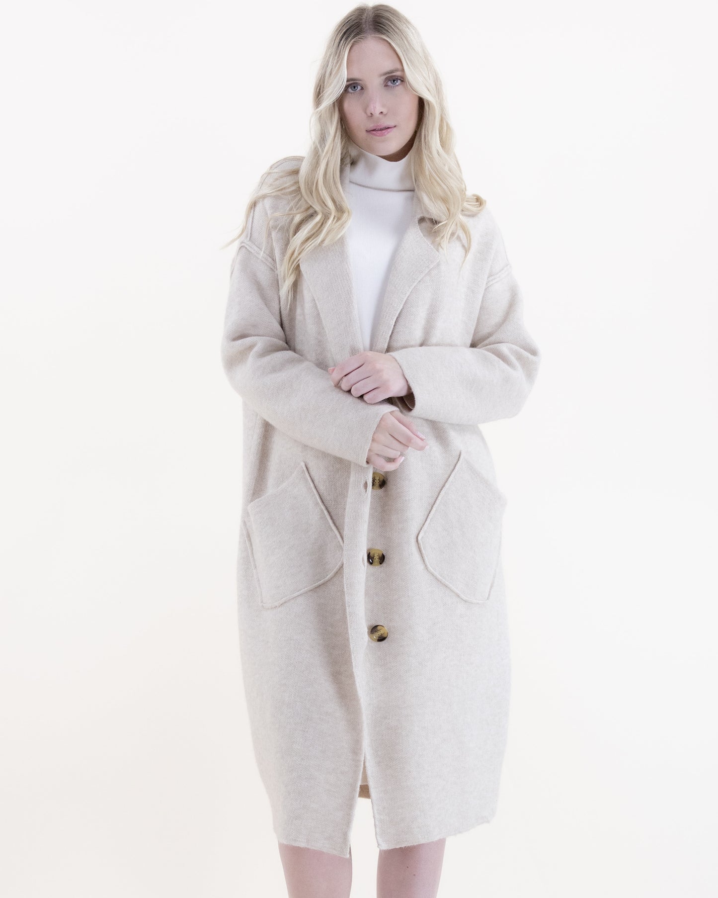 Classic Coatigan w/ Slanted Front Pockets