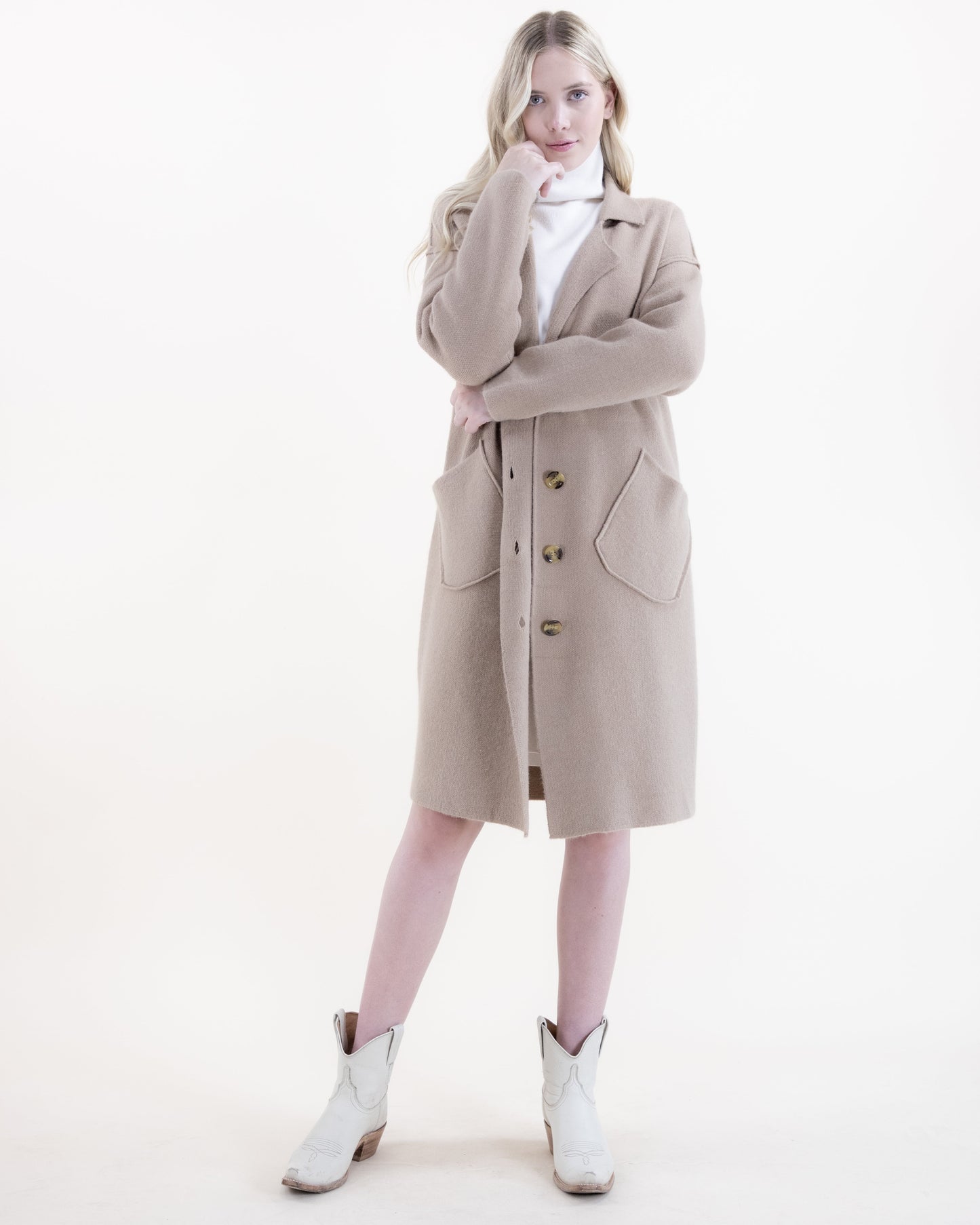 Classic Coatigan w/ Slanted Front Pockets