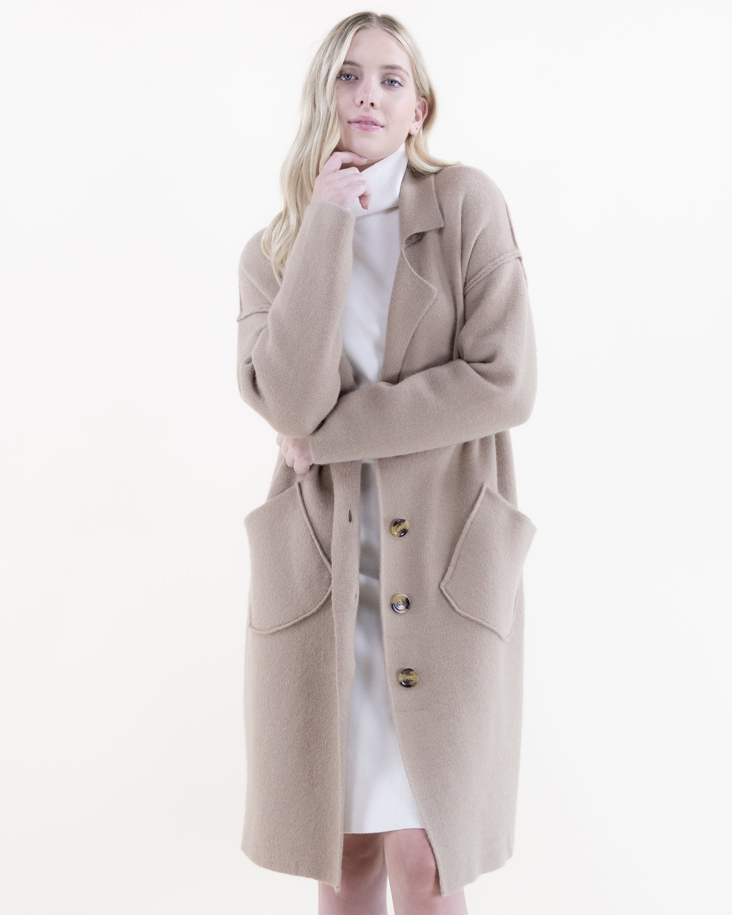 Classic Coatigan w/ Slanted Front Pockets