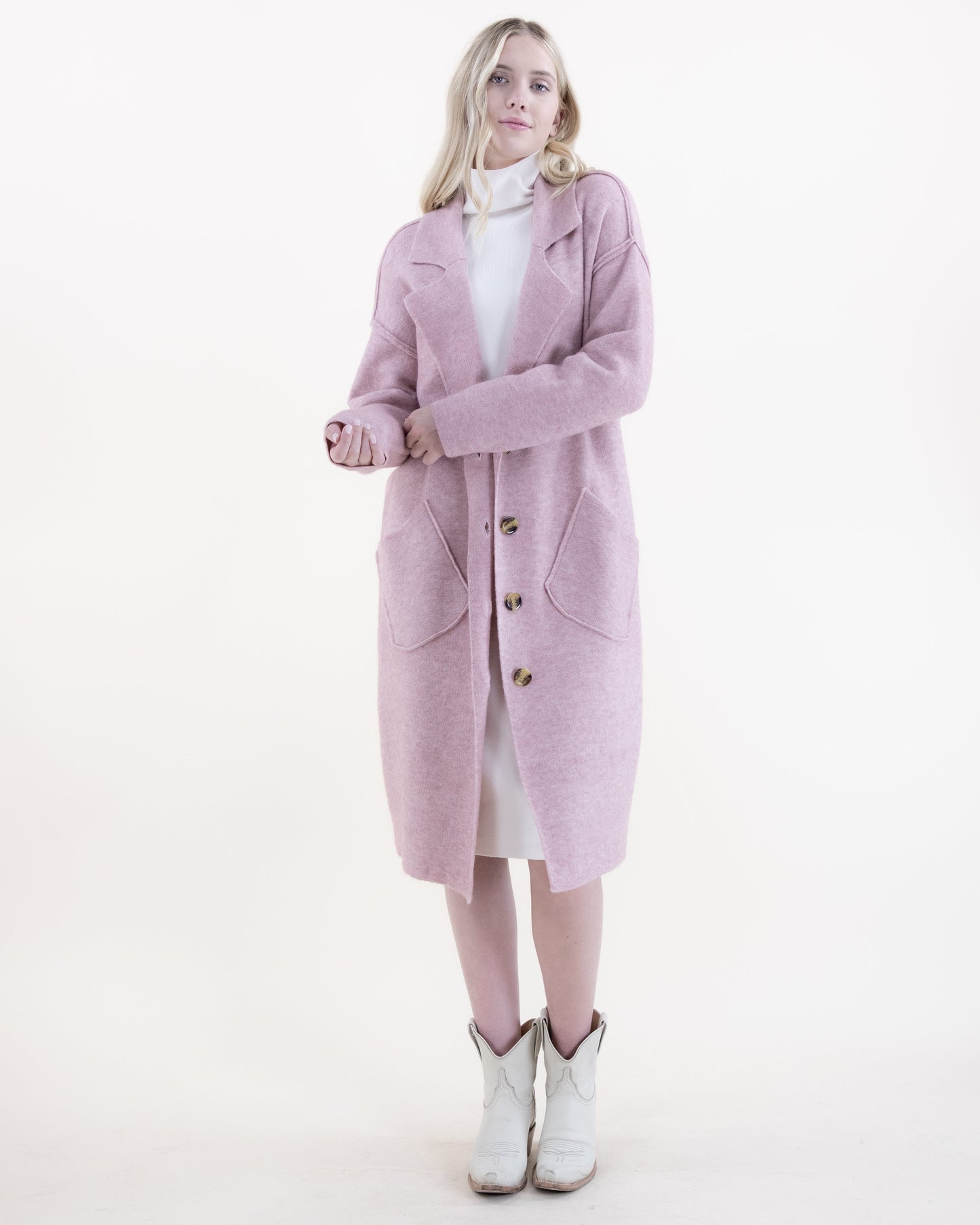Classic Coatigan w/ Slanted Front Pockets