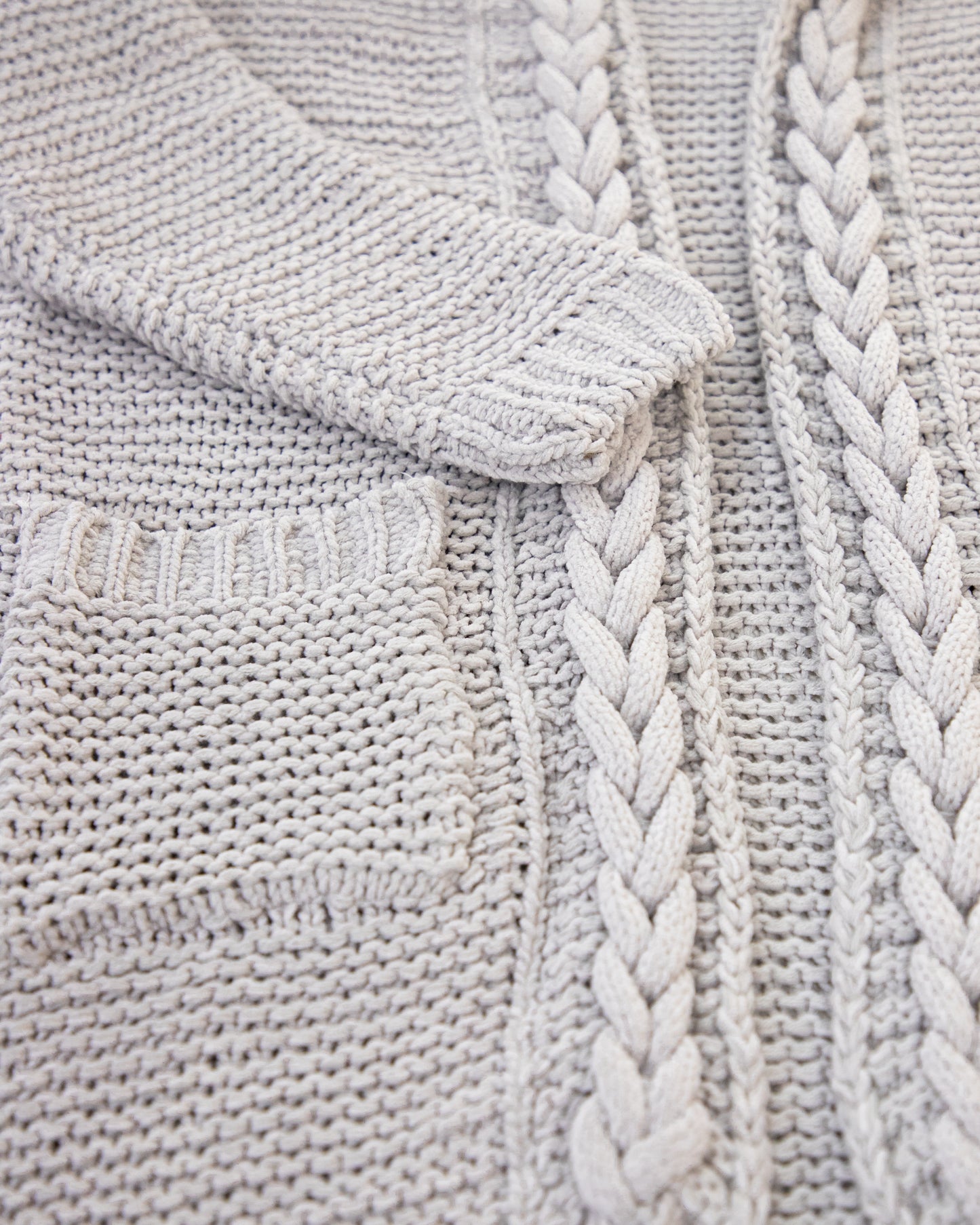 Hood & Long Sleeve Braided Trim Pocket Cardigan