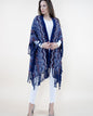 Wavy Knitted Kimono w/ Fringe