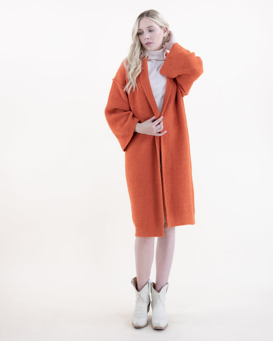 Comfy Dropped Shoulder Inverted Seam Duster