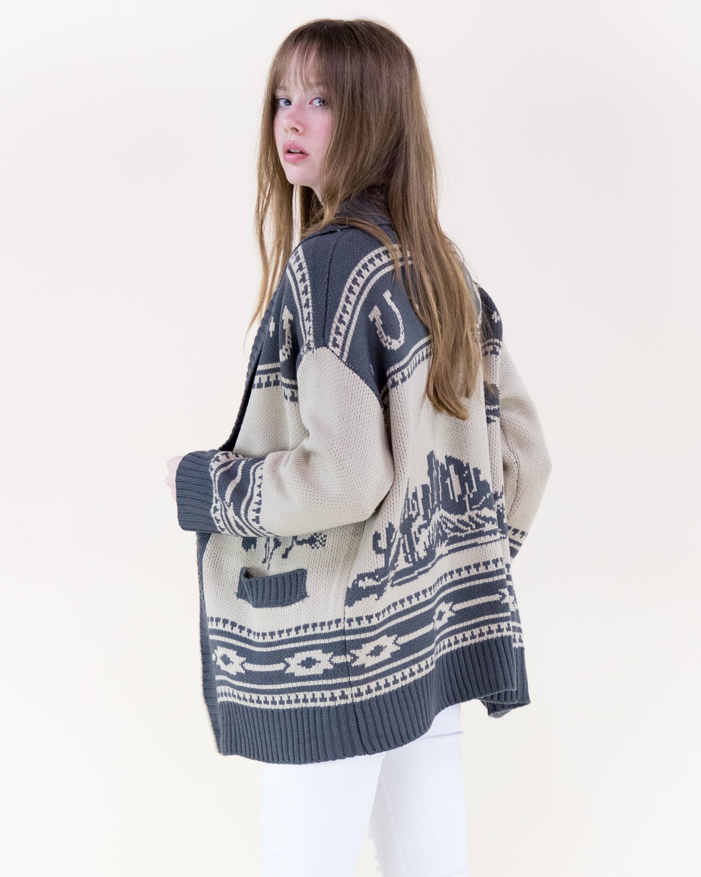 Rodeo Desert Shawl Collar Cardigan