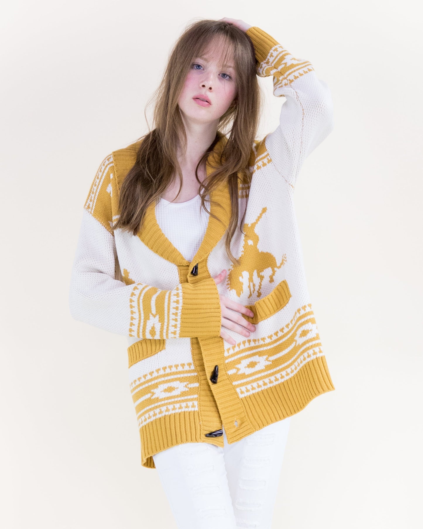 Rodeo Desert Shawl Collar Cardigan