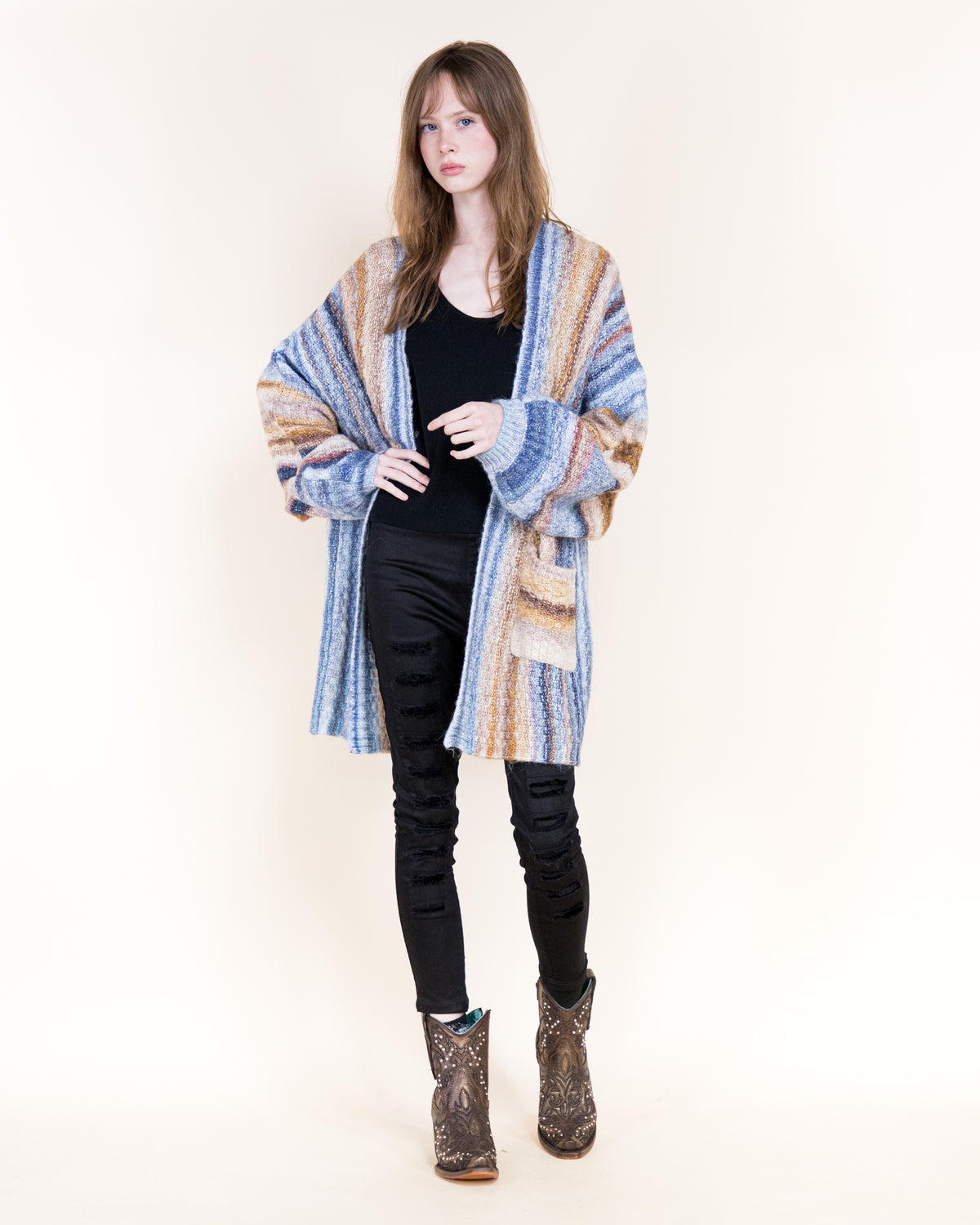 Nativa Striped Lounge Cardigan