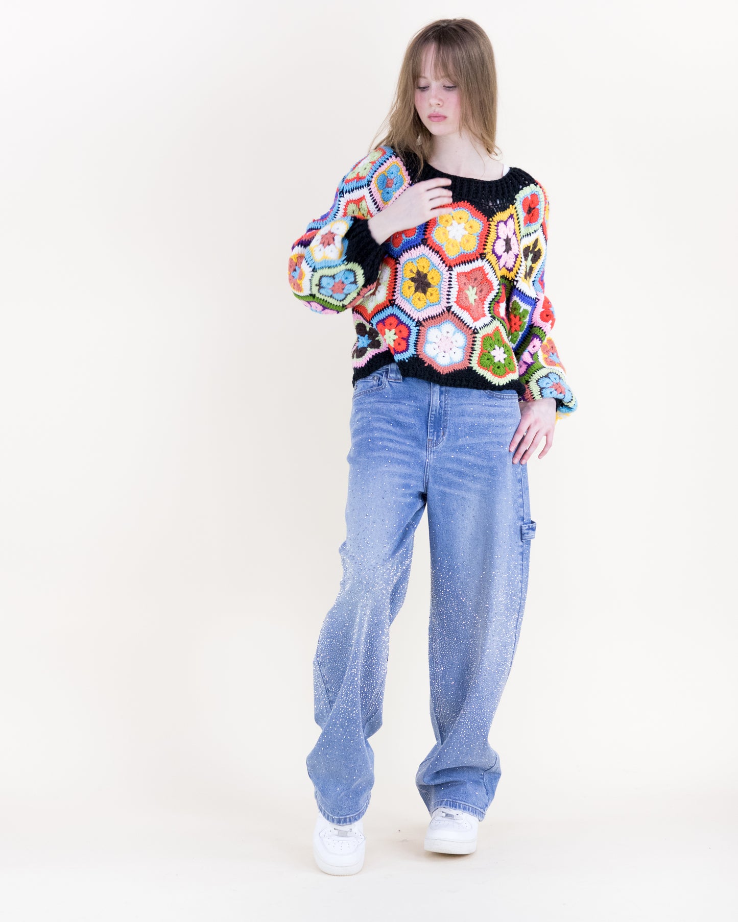Flowerchild Handmade Chunky Knit Sweater