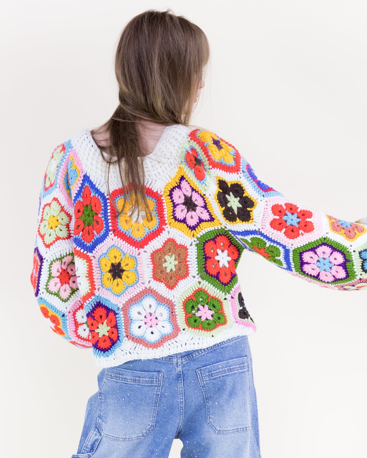 Flowerchild Handmade Chunky Knit Sweater