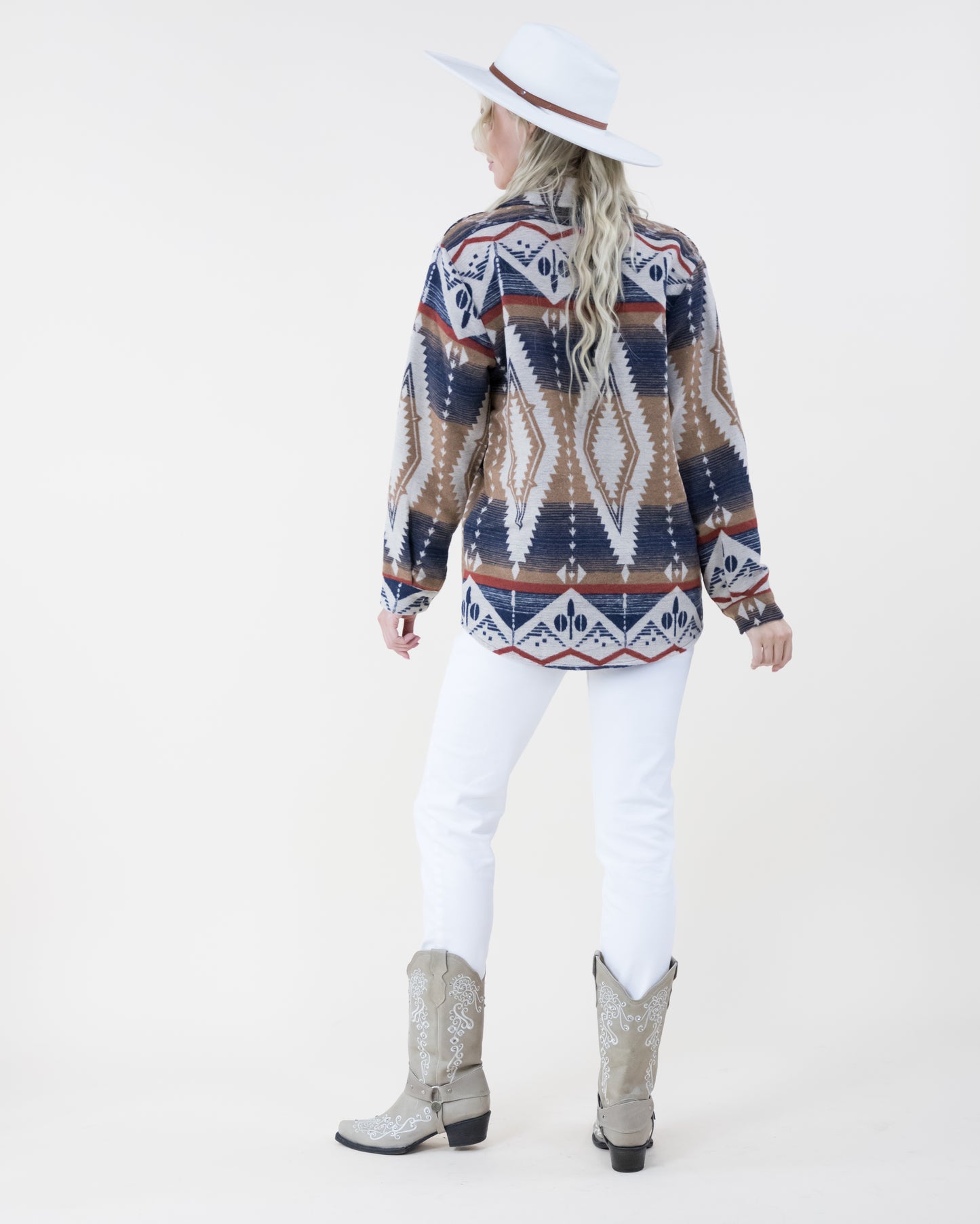 Vintage Tribal Print Shacket