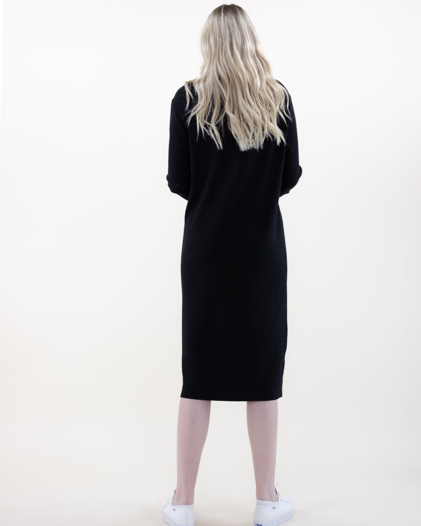 Casual Turtle Neck Sweater Dress