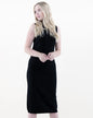 Solid Sleeveless Sweater Dress
