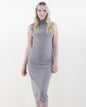 Solid Sleeveless Sweater Dress