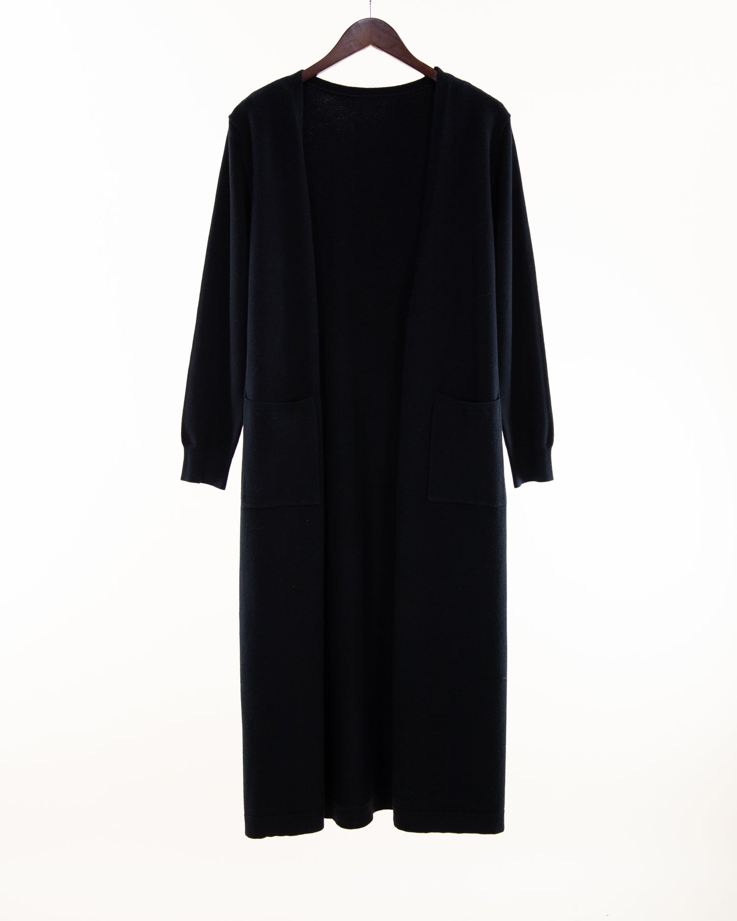 Solid Duster Cardigan w/ Belt and Front Pockets