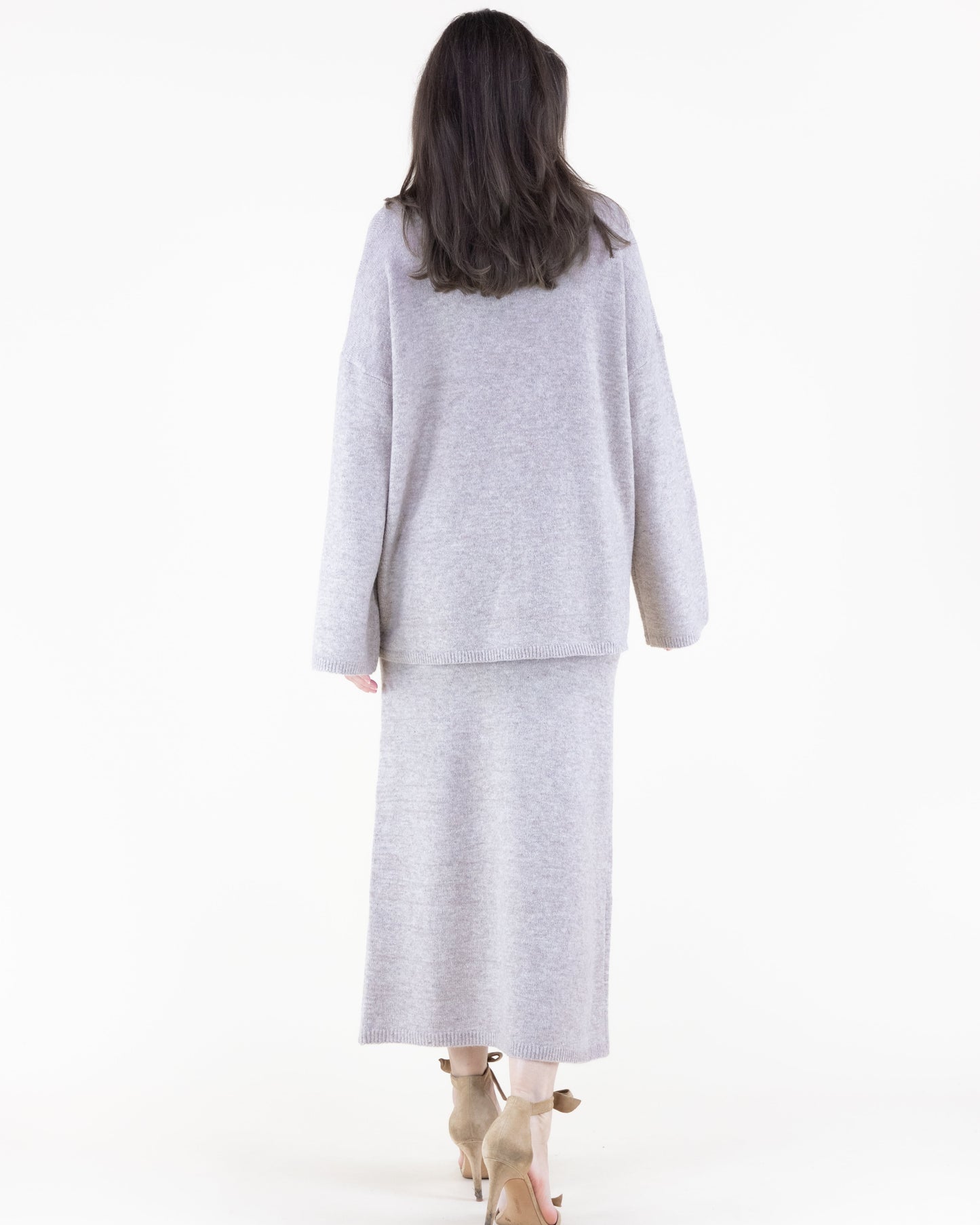 Heather Knit Pencil Skirt - S/M, L/XL