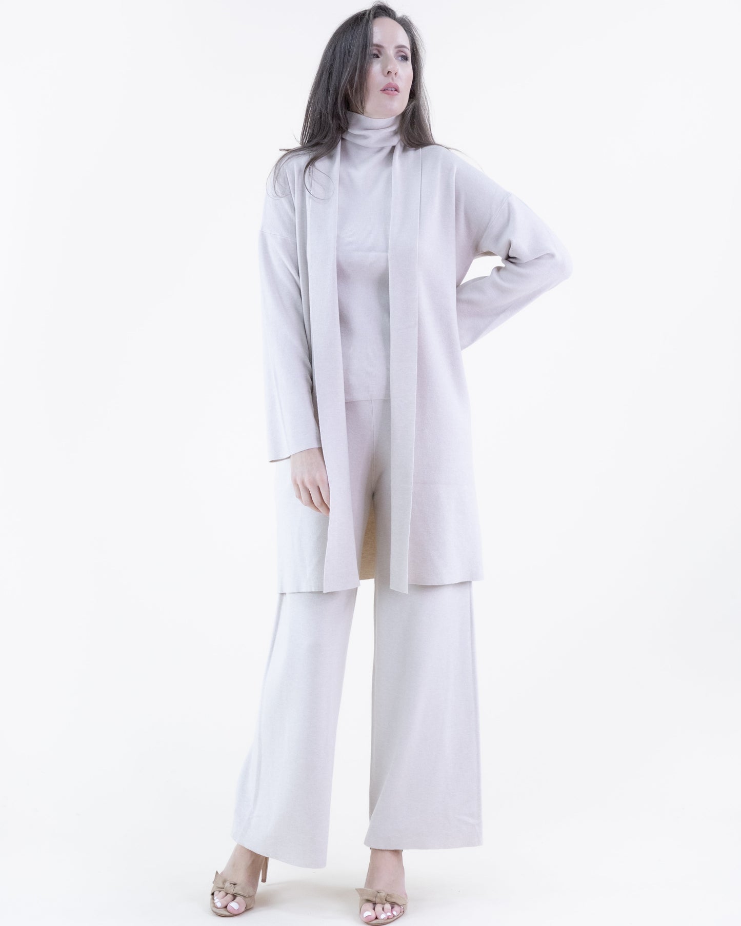 Classy Tight Knit Open Cardigan