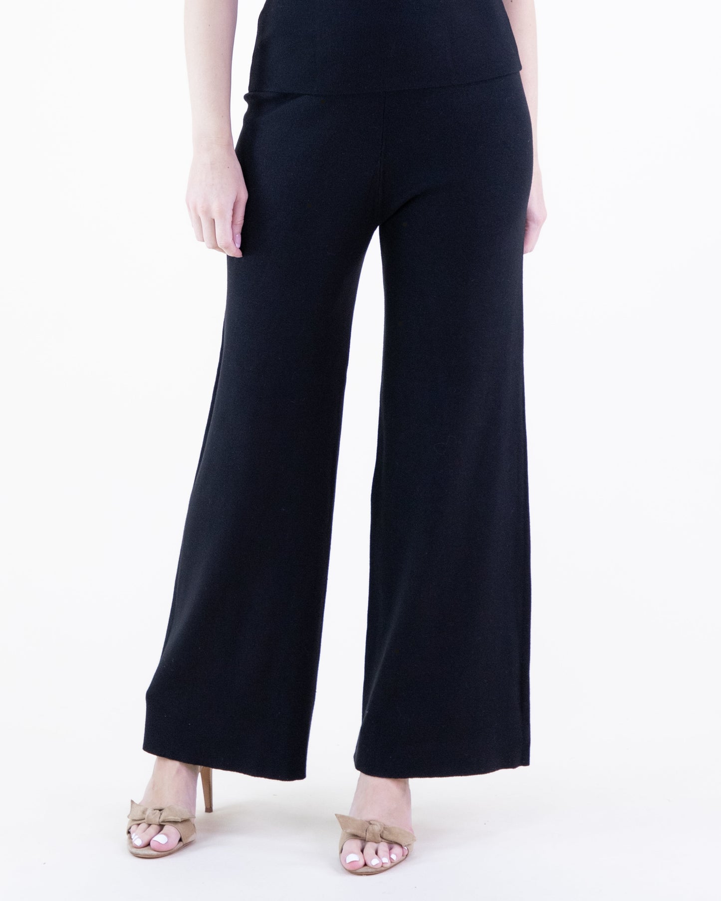 Classy Tight Knit Wide Leg Pants - S/M, L/XL