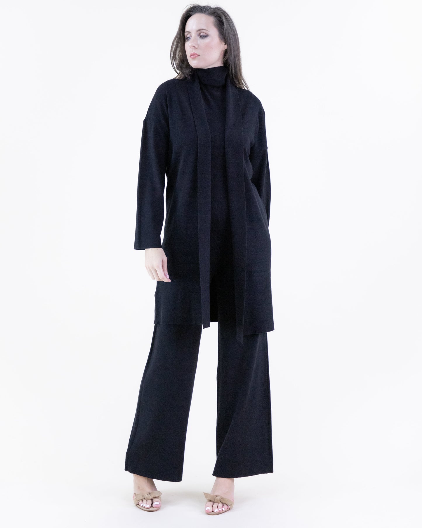 Classy Tight Knit Open Cardigan