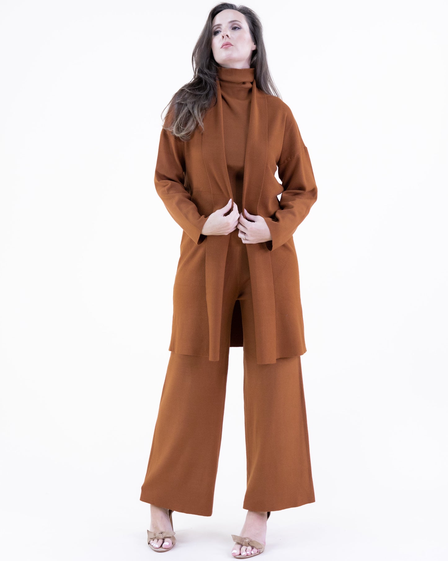 Classy Tight Knit Open Cardigan