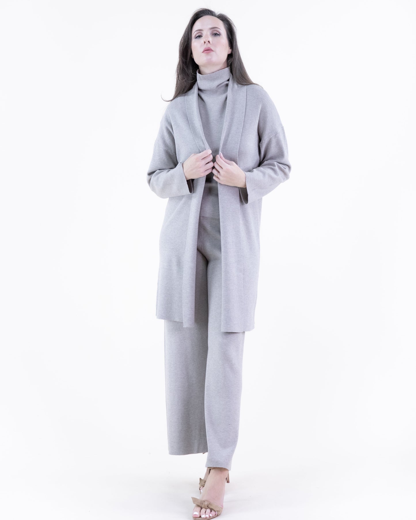 Classy Tight Knit Open Cardigan