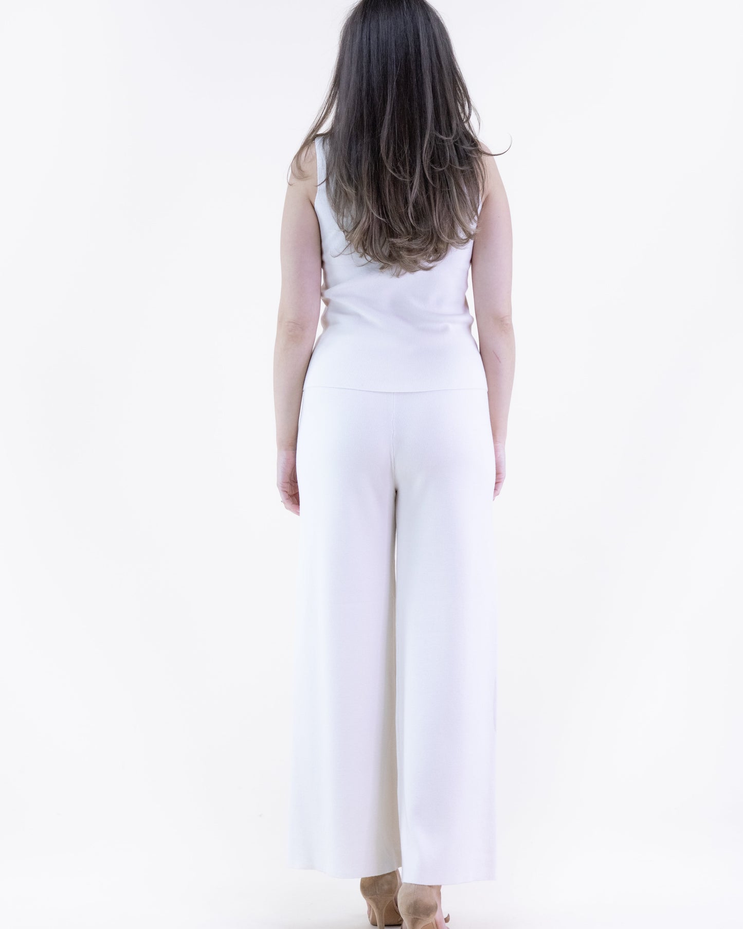 Classy Tight Knit Wide Leg Pants - S/M, L/XL