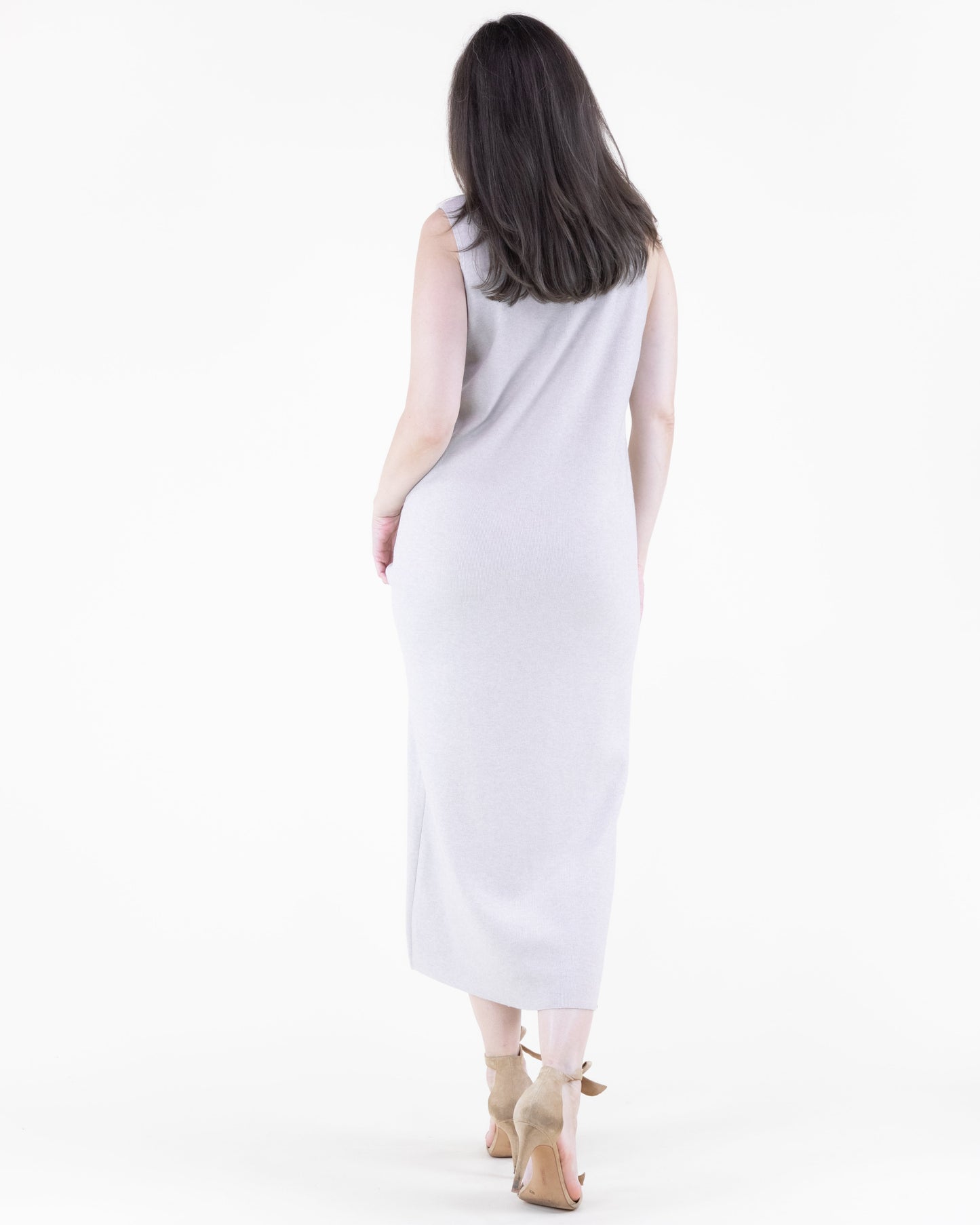 Scoop Neck Sleeveless Sweater Dress