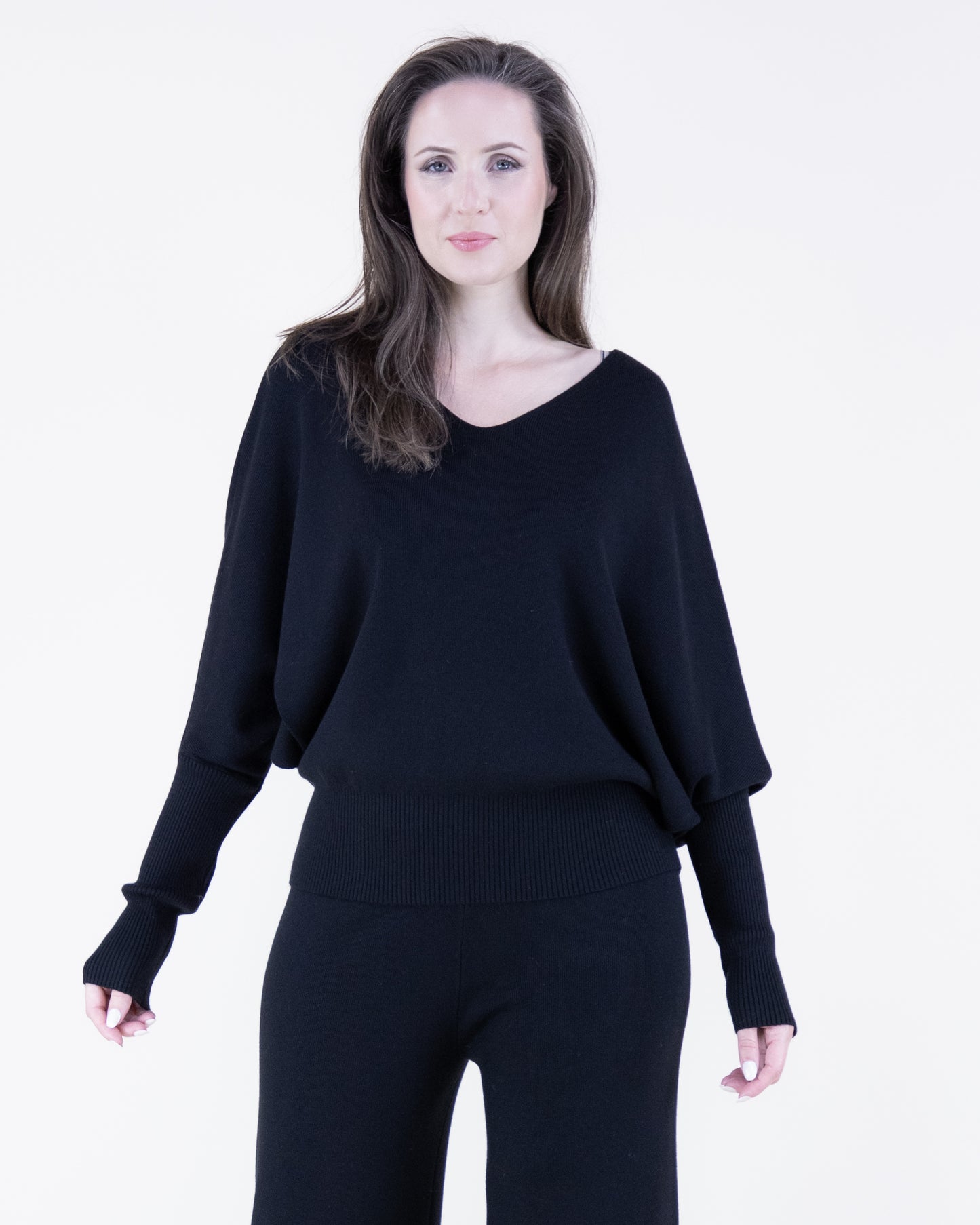 Earth Tone V-Neck Comfy Pullover Sweater
