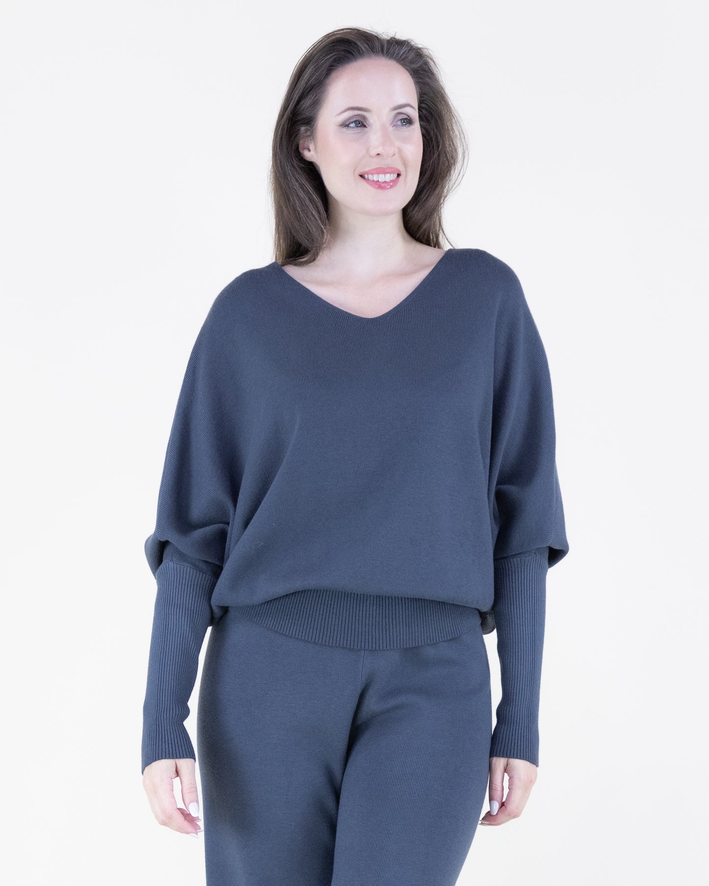Earth Tone V-Neck Comfy Pullover Sweater